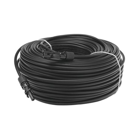 Cable Fotovoltaico 100 M Negro Calibre 10 Awg Con Terminales Mc4 En Ambos Extremos
