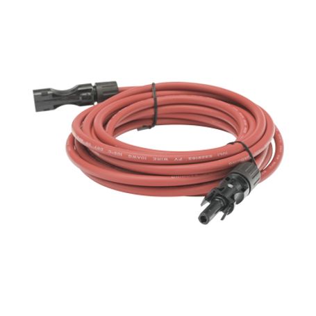 Cable Fotovoltaico 2.5 M Rojo Calibre 10 Awg Con Terminal Mc4m En Ambos Extremos