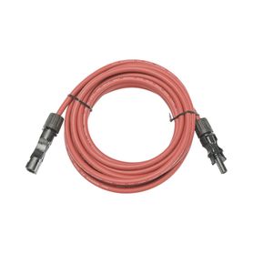 cable fotovoltaico 25 m rojo calibre 10 awg con terminal mc4m en ambos extremos198243