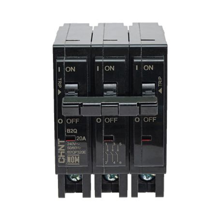 Interruptor Termomagnético Enchufable Serie B2q 3p 20a 240v (sku1002295) 