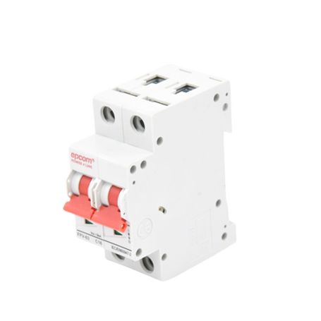 Protección Térmica/ Interruptor 2p 16a  Corriente Directa  800 Vcc Para Aplicación Fotovoltaica Montaje Riel Din