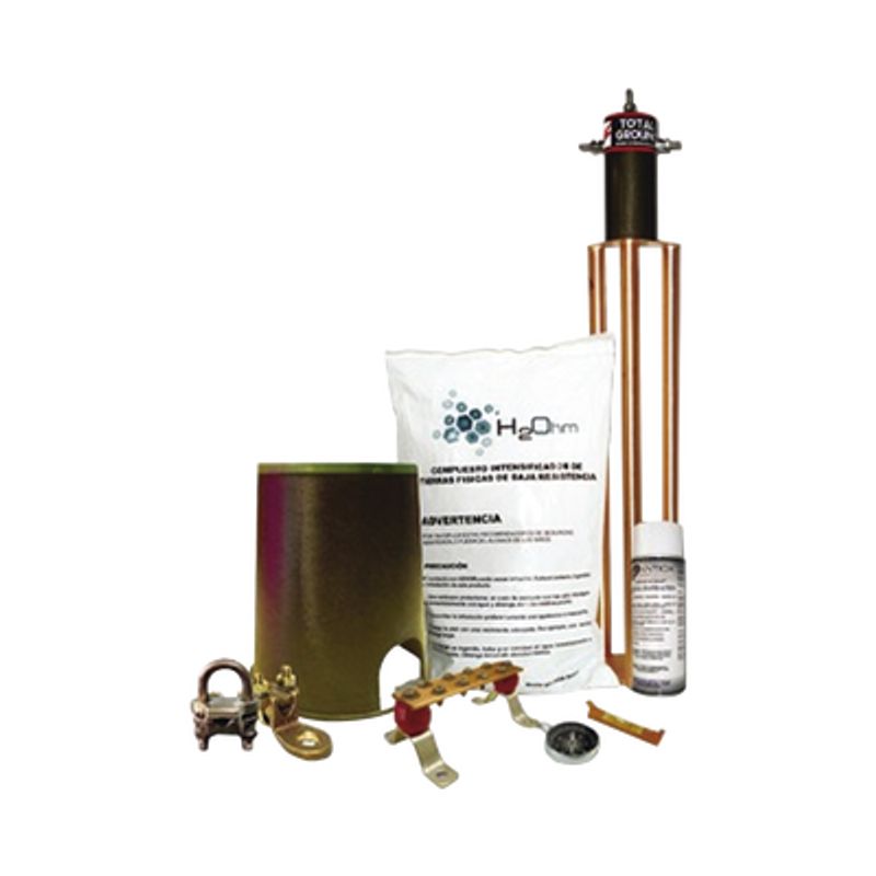 Kit De Tierra Fisica Modelo Tg45ab Con Electrodo Magnetoactivo Capacidad 45 Amp