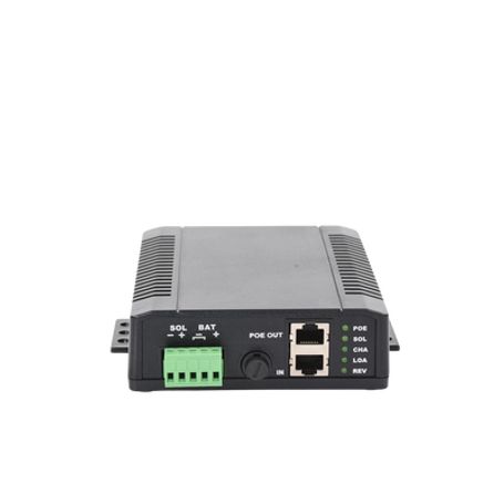 Controlador Solar Poe Entrada 12 Vcc Hasta Un Panel Solar De 125 Watts Salida Poe Pasivo En 24 Vcc Hasta 20 Watts Máximo.