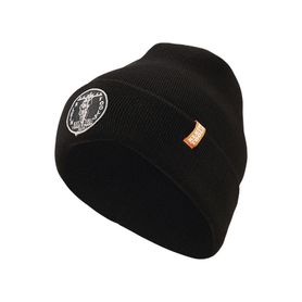 gorro negro de tejido grueso para instaladores con logo klein tools vintage213790