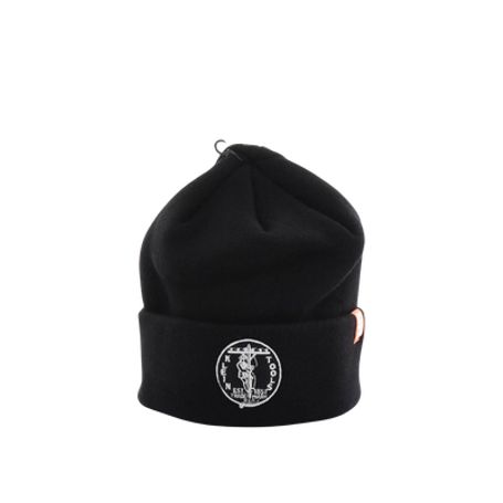 Gorro Negro De Tejido Grueso Para Instaladores Con Logo Klein Tools Vintage.