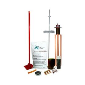 kit de pararrayo dipolo con electrodo y accesorios de instalación para techo