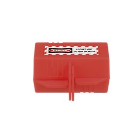 dispositivo de bloqueo loto para enchufes de 120 vca fabricado con polipropileno color rojo191391