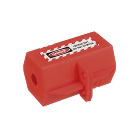 dispositivo de bloqueo loto para enchufes de 120 vca fabricado con polipropileno color rojo191391