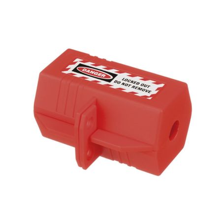 Dispositivo De Bloqueo Loto Para Enchufes De 120 Vca Fabricado Con Polipropileno Color Rojo