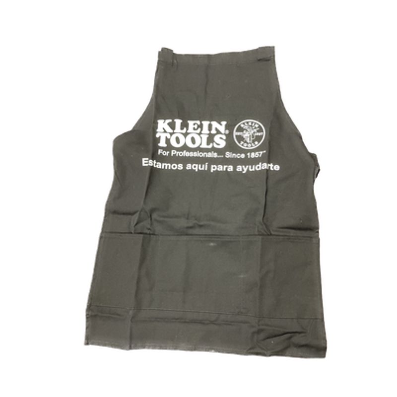 Mandil De Lienzo Para Parrillero Experto. Color Negro Y Grabados En Blanco