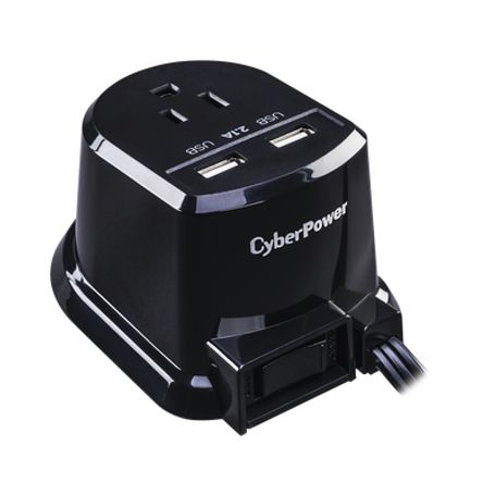 Estación De Carga Con Voltaje De Entrada 125 Vca Nema 515p Una Salida Nema 515r Y 2 Puertos Usb (2.1 Amp Compartidos)