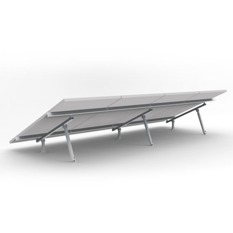 Montaje Para Panel Solar Riel 7 De 4200mm Para Módulos Con Espesor De 40mm Velocidad De Viento Máx. 162km/h