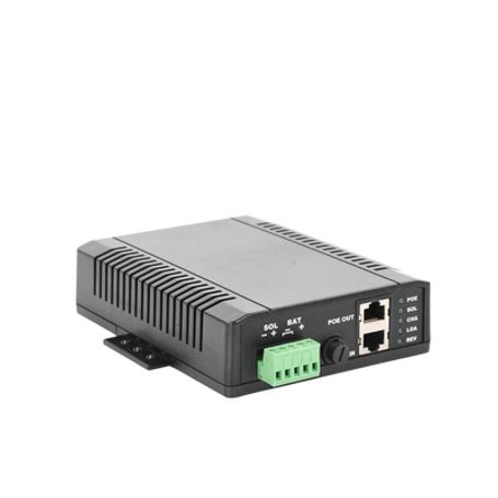 Controlador Solar Poe Entrada 12 Vcc Hasta Un Panel Solar De 125 Watts Salida Poe Pasivo En 48 Vcc Hasta 20 Watts Máximo.