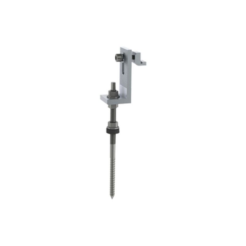 Soporte L Para Riel 7 Con Tornillo  M10200 Para Techo De Lamina