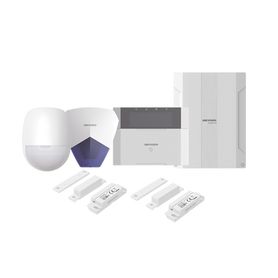 kit panel de alarma  ax hybrid pro  1 panel hibrido  1 teclado lcd  1 pir  2 contactos magnéticos  1 sirena azul 