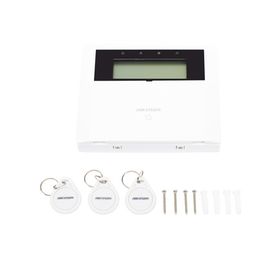 ax hybrid pro teclado compatible con el panel hybrid pro hikvision dspha64lp y dspha64lpb  pantalla lcd  2 zonas cableadas  1 s