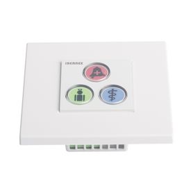 modulo de 3 botones iluminados con lector rfid 125 khz  alarma  cancelar y código azul  bus rs485  compatible con nx0019b nx102