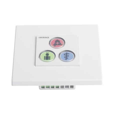 Modulo De 3 Botones Iluminados Con Lector Rfid 125 Khz / Alarma / Cancelar Y Código Azul / Bus Rs485 / Compatible Con Nx0019/b N