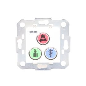 modulo de 3 botones iluminados con lector rfid 125 khz  alarma  cancelar y código azul  bus rs485  compatible con nx0019b nx102