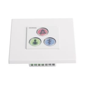 modulo de 3 botones iluminados  alarma  cancelar y código azul  bus rs485  compatible con nx0019b nx1021 y nx0015205394