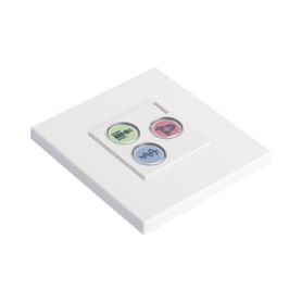 modulo de 3 botones iluminados  alarma  cancelar y código azul  bus rs485  compatible con nx0019b nx1021 y nx0015205394