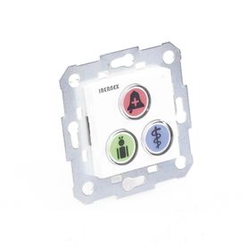 modulo de 3 botones iluminados  alarma  cancelar y código azul  bus rs485  compatible con nx0019b nx1021 y nx0015205394