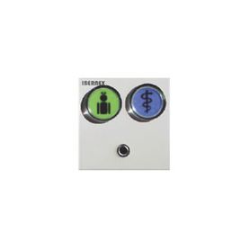 modulo de 2 botones iluminados verde y azul con jack de 35mm para pulsadores nx0871 y nx0881 y lector rfid 125khz integrado 4 c