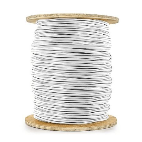 Carrete De 305 Metros De Cable / 2 X 14 Awg / Blindado / Plenum / Color Blanco / Para Aplicaciones De Audio Seguridad Y Control