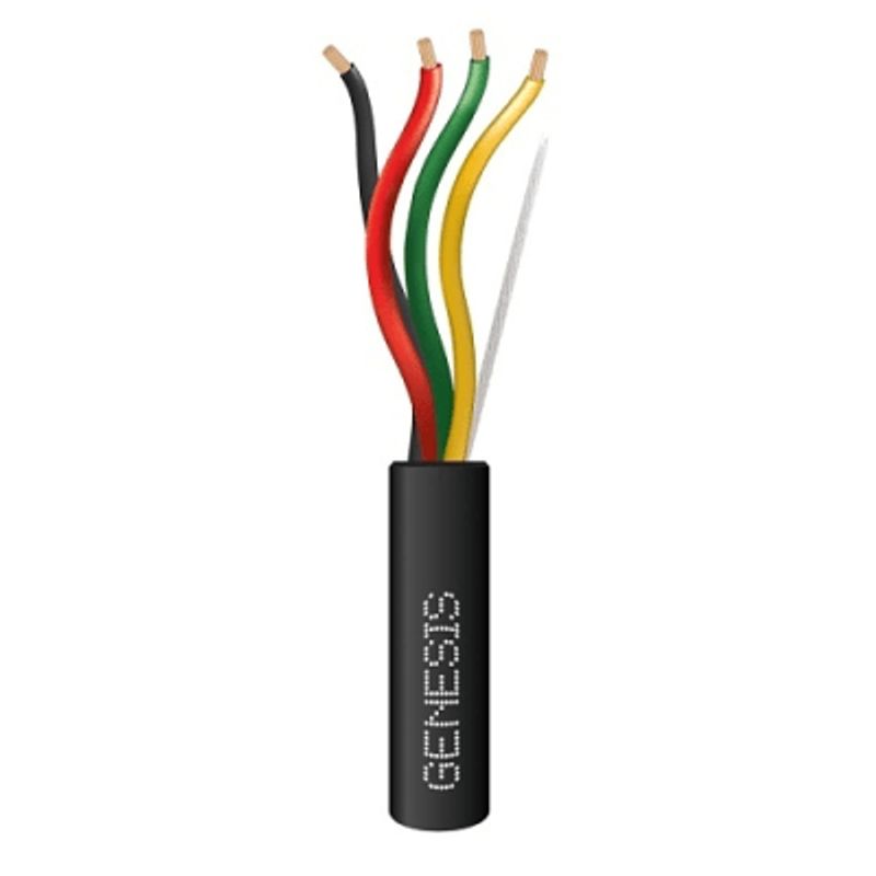 Carrete De Cable De 305m / 4 X 16 Awg / Cable Direct Burial / Color Negro / Para Uso En Intemperie / Uso En Aplicaciones En Sist
