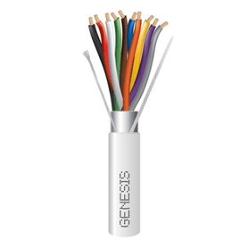 carrete de 305 metros  cable de cobre  10 x 18 awg   plenum  color blanco  blindado  para aplicaciones de alarmas de intrusión 