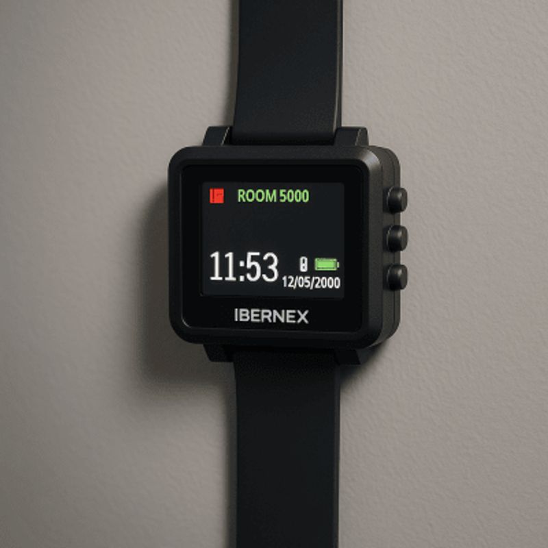 Reloj Receptor Inalámbrico De Muneca / Display Lcd A Color / Bateria Recargable / Indicación Visual Y Acústica De Alarmas / Alma Reloj Receptor Inalámbrico De Muneca / Display Lcd A Color / Bateria Recargable / Indicación Visual Y Acústica De Alarmas / Alma