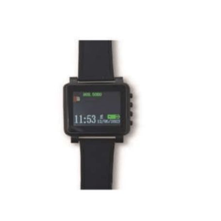 Reloj Receptor Inalámbrico De Muneca / Display Lcd A Color / Bateria Recargable / Indicación Visual Y Acústica De Alarmas / Alma Reloj Receptor Inalámbrico De Muneca / Display Lcd A Color / Bateria Recargable / Indicación Visual Y Acústica De Alarmas / Alma