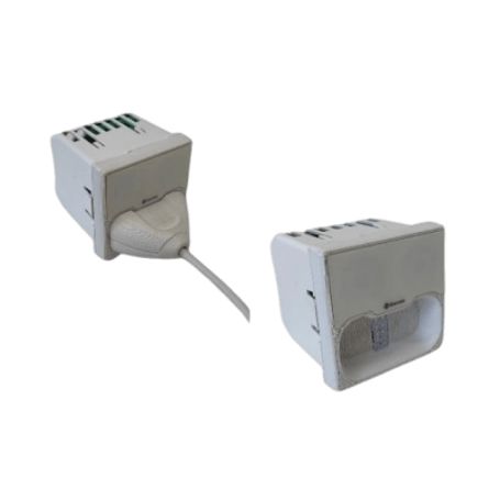 Módulo De Pared Para Pulsadores De Cama / Conector Magnético / Dimensiones 45x45 Mm / Material Abs Antimicrobiano / Compatible C