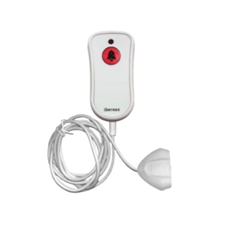 Pulsador De Cama Blanco Antibacteriano / Botón Rojo De Alarma 20mm / Conector Magnético / Protección Ip67 / Cable 2m Resistente 