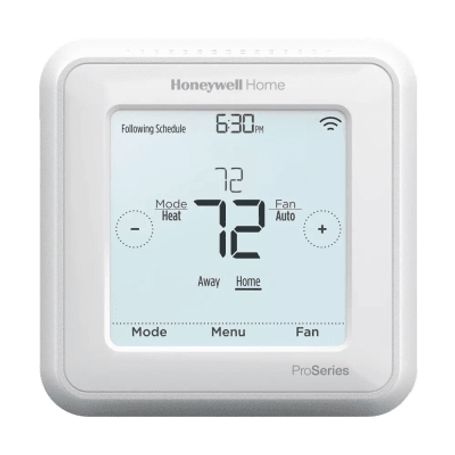 termostato programable t6 pro zwave®  compatible con sistemas de bomba de calor 3h2c y convencionales 2h2c  sensor exterior  zw