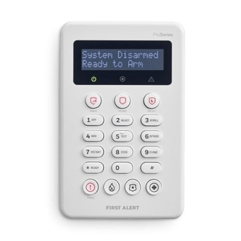 Teclado De Seguridad Vistahpkp / 2 Lineas Alfa / Pantalla Personalizable / Teclas De Emergencia Dedicadas / Diseno Slim / Compat