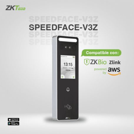 lector autonomo de reconocimiento facial y huella digital compatible con zkbio zlink