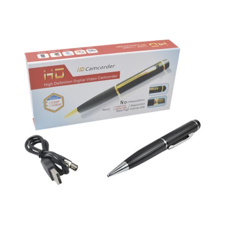 Camara Oculta En Pluma / Resolución 2 Megapixel (1080p) / Memoria De 8gb / Grabación De Video Y Audio / Captura De Fotografias  