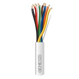 carrete de 305 metros  cable de cobre  8 x 18 awg   plenum  para interior  color blanco  para aplicaciones de alarmas de intrus