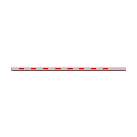 brazo recto 4mts  iluminación rojo verde para barreras hikvision dstmg320  octagonal recto