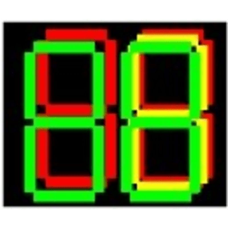 Semáforo De Cuenta Regresiva Dx3t1 / Led / Colores Tricolor / Carcasa Pc  Abs / Protección Ip53 / Visualización Simultánea De Ti