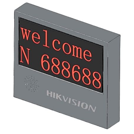 pantalla led exterior de entrada y salida  2 lineas  8 caracteres  2 colores  resolución 64x32  ip54 