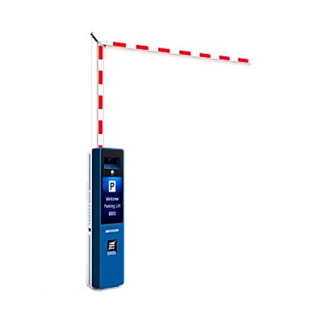 barrera vehicular derecha todo en uno  brazo articulado incluido de 4 mts  cámara anpr integrada  boton de ayuda  pantalla lcd 