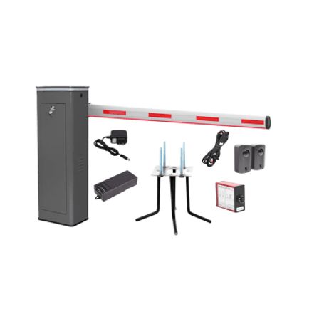kit completo barrera derecha xbf con corona led  brazo iluminado de 3m  incluye sensor de masa transformador lazo magnético anc