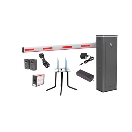 kit completo barrera izquierda xbs con corona led  brazo iluminado de 5m  incluye sensor de masa transformador lazo magnético a