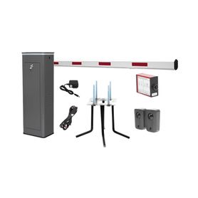 kit completo barrera derecha xbs con corona led  brazo de 55 metros  incluye sensor de masa transformador lazo magnético ancla 