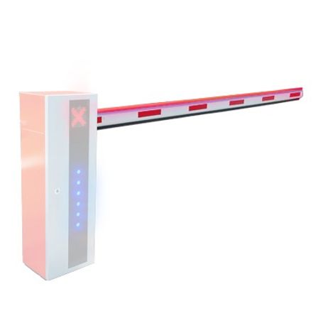 brazo recto de aluminio 5 metros con iluminación led compatible con barrera vehicular liftproxp