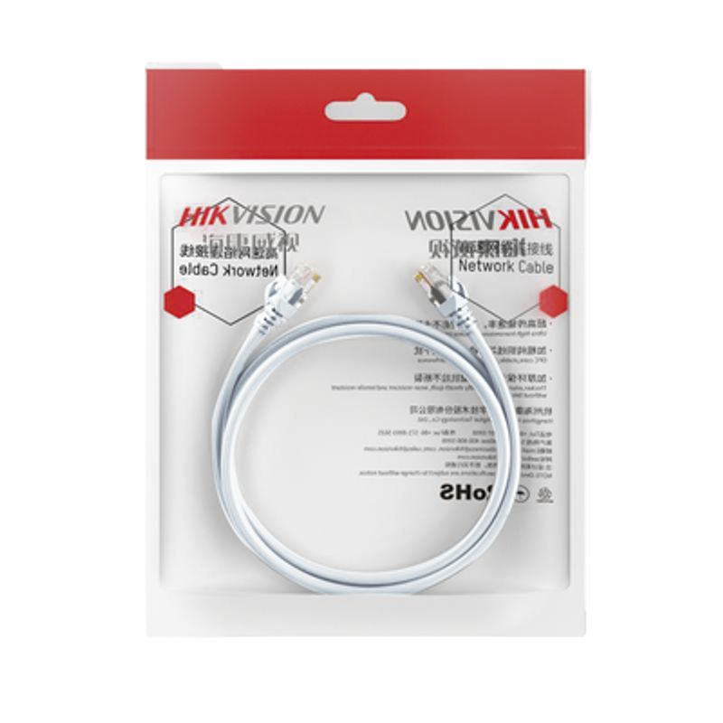 Cable De Parcheo (patch Cord) / Utp / Cat. 6 (24 Awg) / 2 Metros / Color Blanco/ Ideal Para Poe / Interior