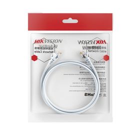 cable de parcheo patch cord  utp  cat 6 24 awg  1 metro  color blanco  ideal para poe  interior