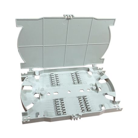 Charola De Empalme Para Fibra Óptica Protección Para 24 Empalmes De Fusión O Mecánicos Compatible Con Distribuidor Lpodf8002